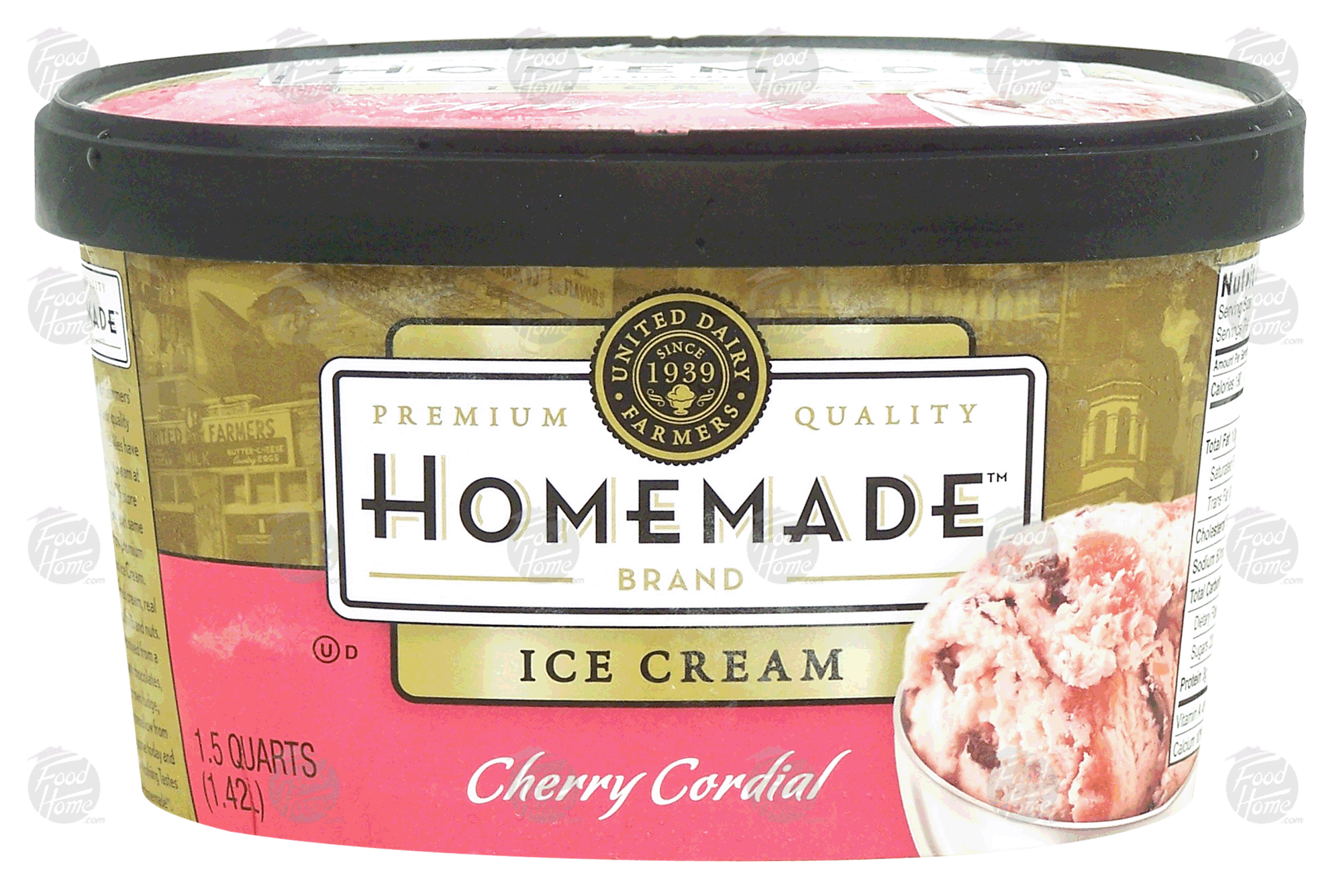 Homemade  cherry cordial ice cream Full-Size Picture